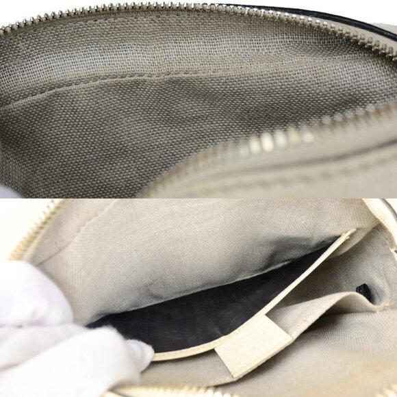 GUCCI Logo GG Pattern Mini Shoulder Bag Canvas Leather Brown White GHW - Picture 11 of 15